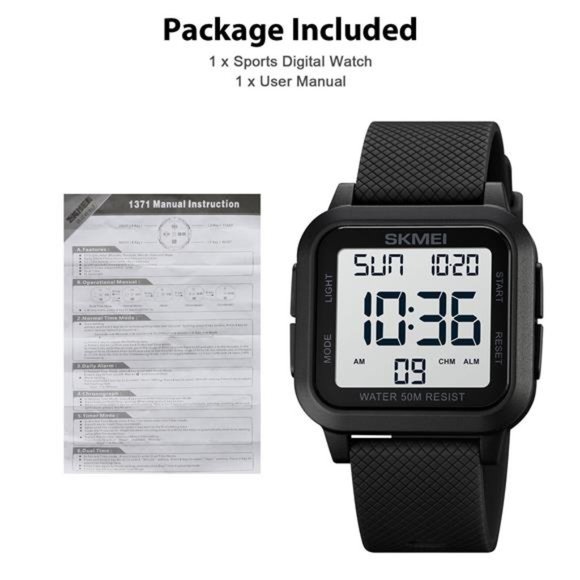 Fashion Men's Sports Watch LED Large Digital Waterproof Multifunction Wristwatch - Picture 7 of 10